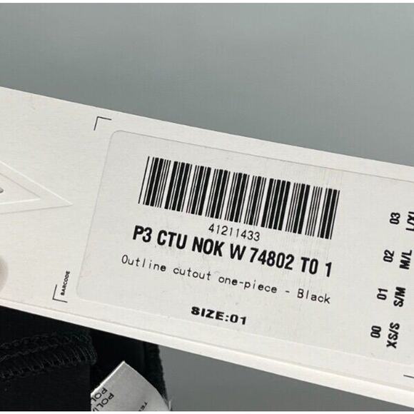 NO KA'OI SZ 1 S Black Outline Cutout One Piece Jumpsuit NWT - Picture 4 of 10